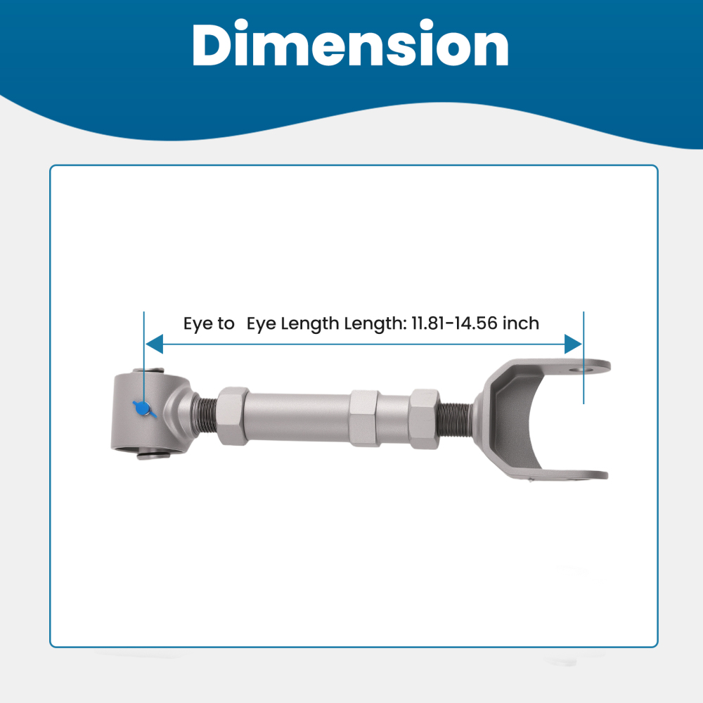 Adjustable Rear Control Trailing Arms compatible for A Body 67-72 compatible for Chevelle Cutlass