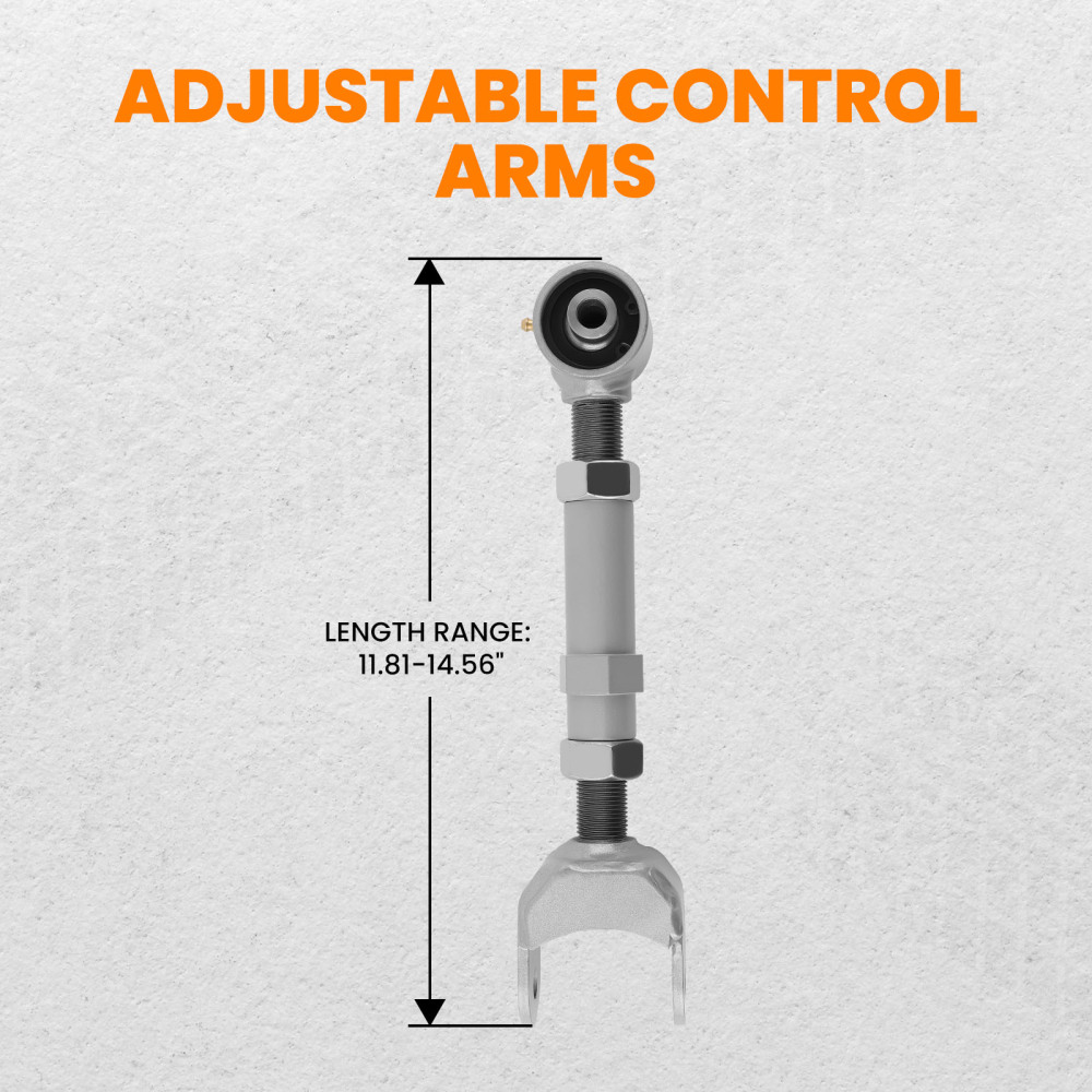 Adjustable Rear Control Trailing Arms compatible for A Body 67-72 compatible for Chevelle Cutlass