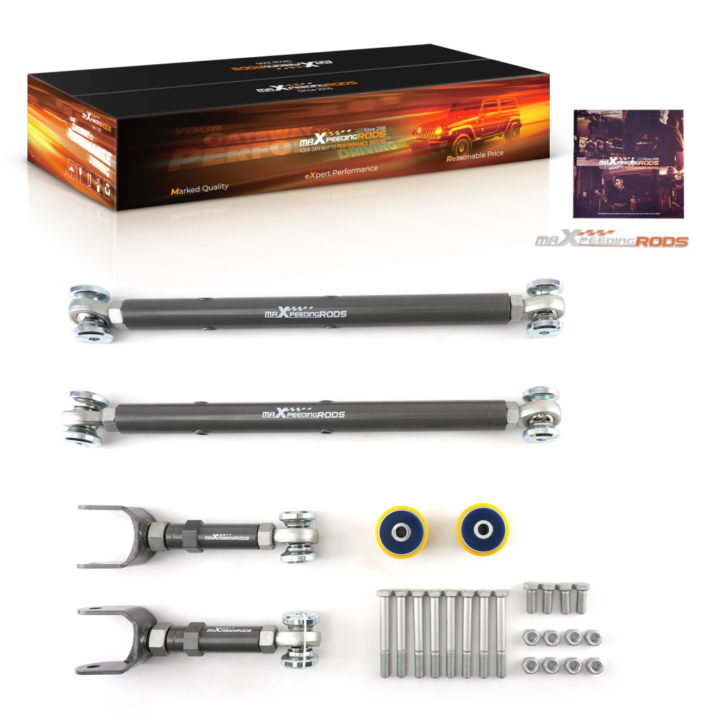 Adjustable Trailing Control Arms Kit compatible for GM A-Body 1967-1972 compatible for Chevelle Cutlass