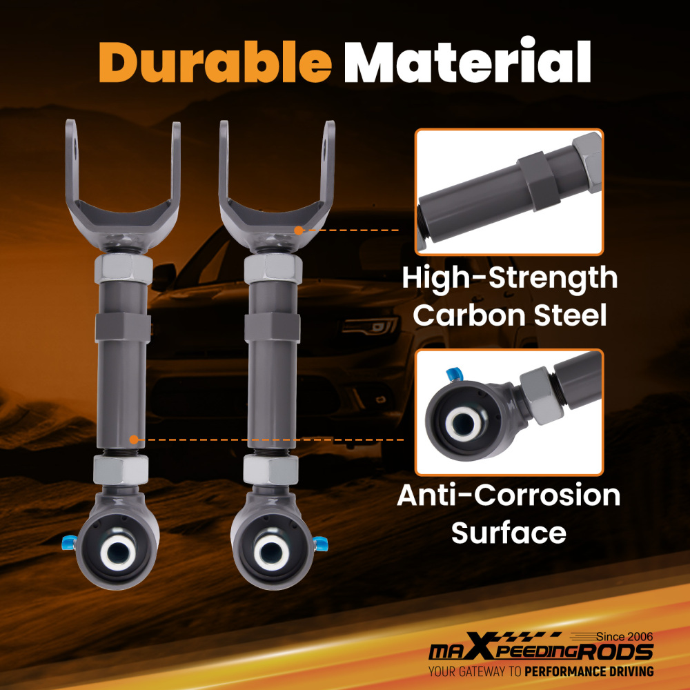 Adjustable Rear Trailing Control Arms compatible for GM A-Body 1967-1972 compatible for Chevelle Cutlass