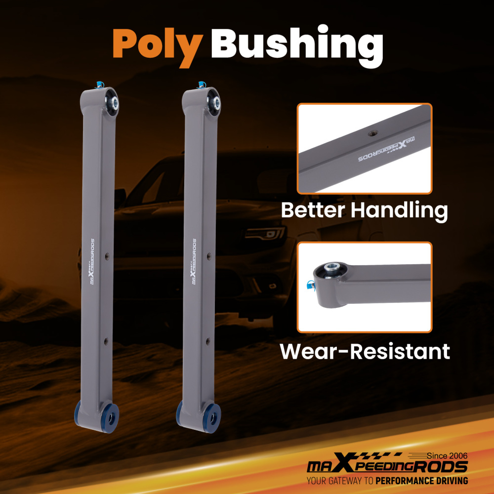 Adjustable Rear Trailing Control Arms compatible for GM A-Body 1967-1972 compatible for Chevelle Cutlass