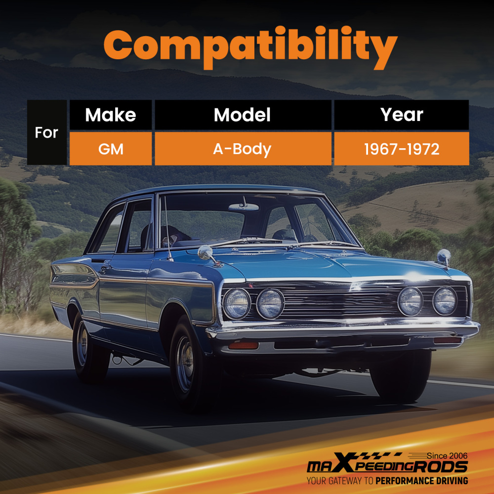 Adjustable Rear Trailing Control Arms compatible for GM A-Body 1967-1972 compatible for Chevelle Cutlass