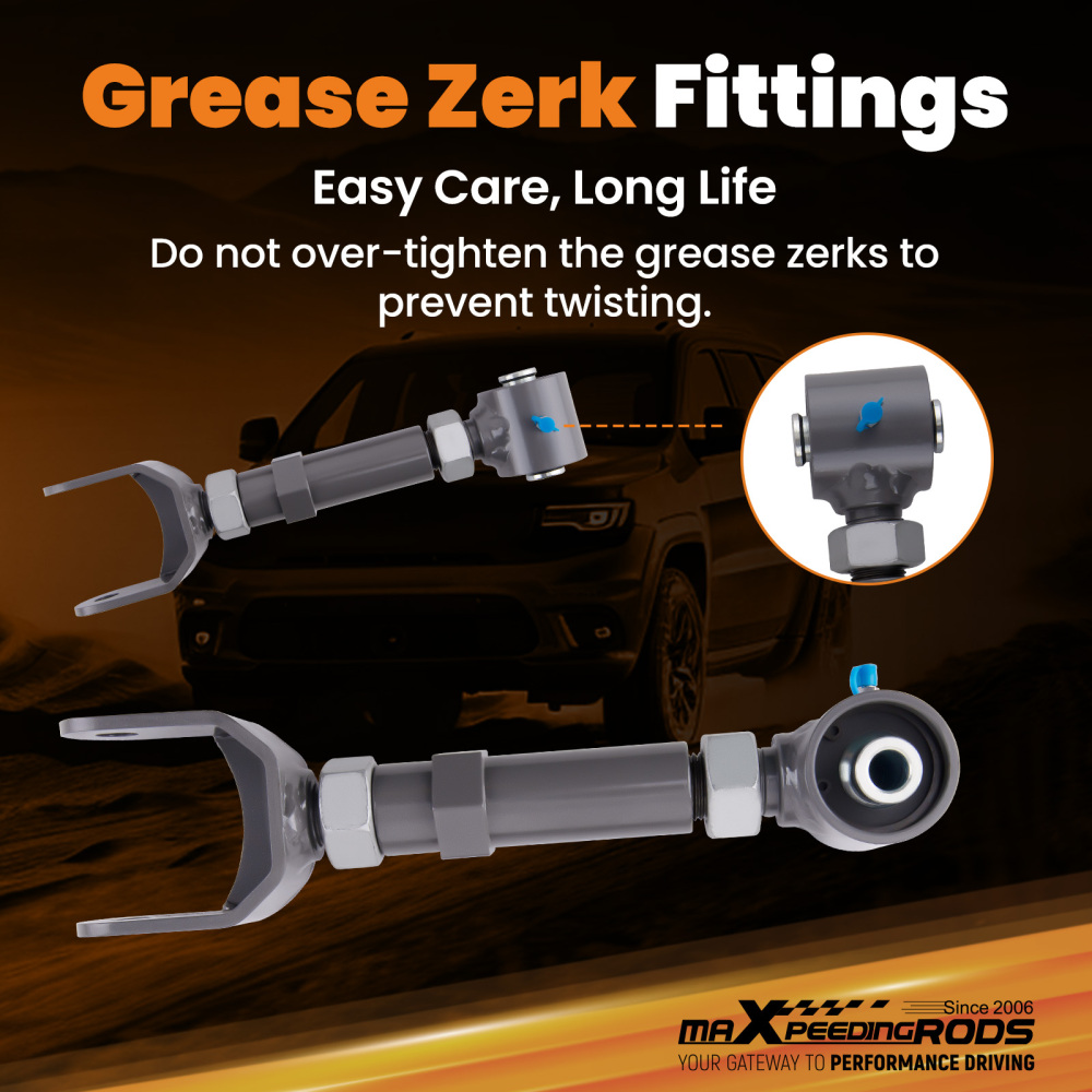 Adjustable Rear Trailing Control Arms compatible for GM A-Body 1967-1972 compatible for Chevelle Cutlass