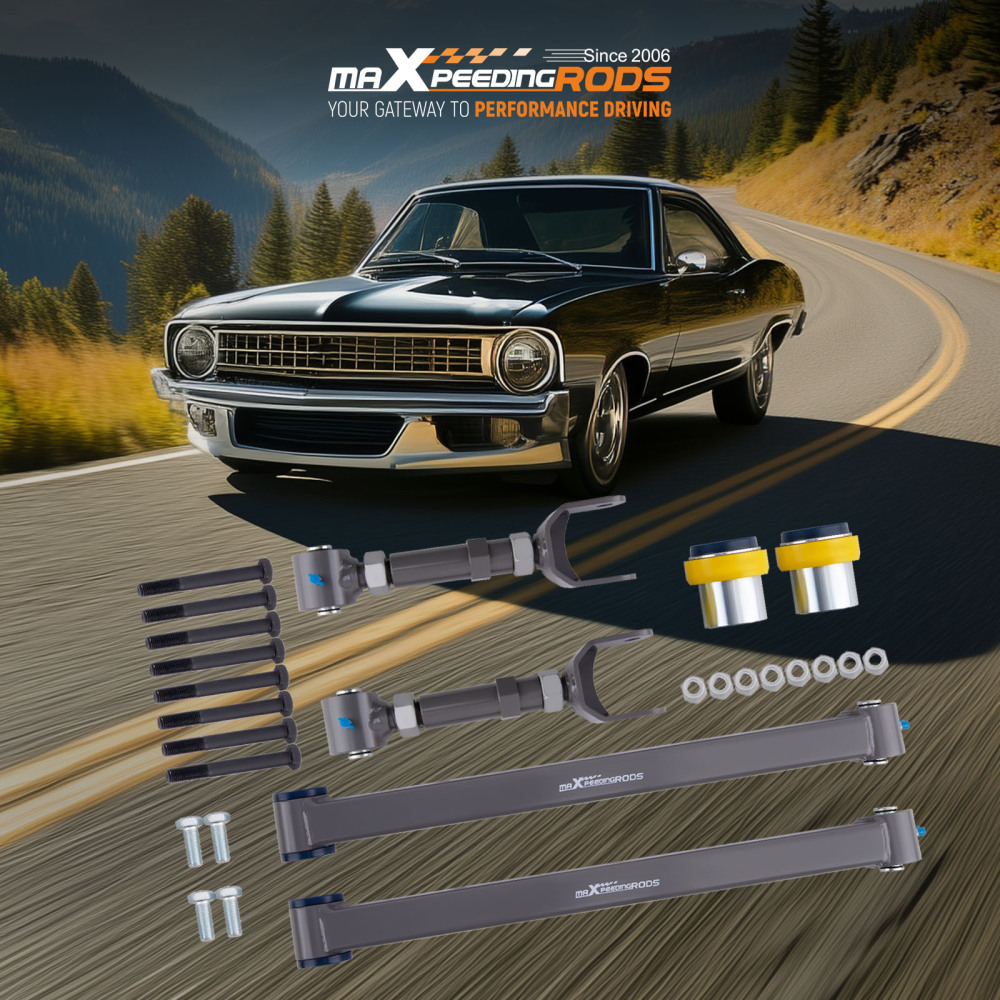 Adjustable Rear Trailing Control Arms compatible for GM A-Body 1967-1972 compatible for Chevelle Cutlass