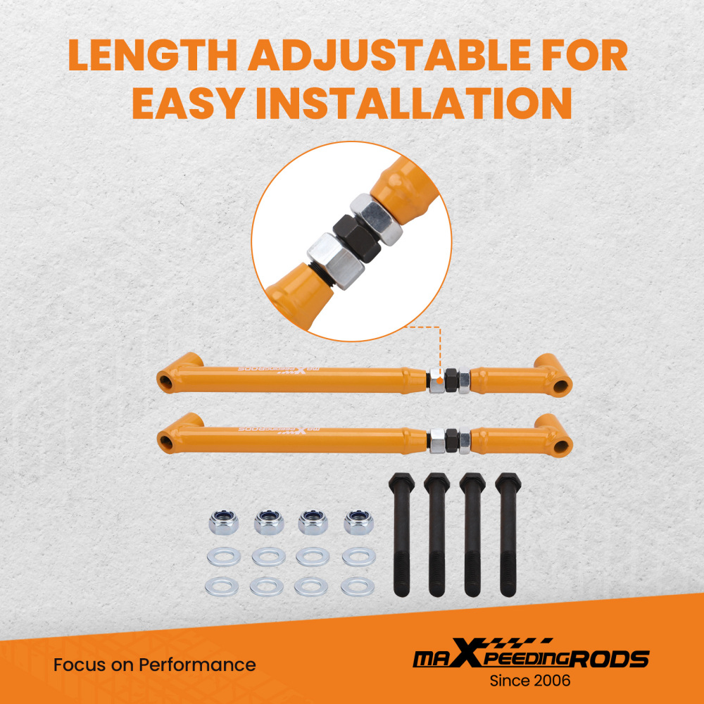 Rear Lower Control Arms compatible for Chevrolet Chevelle 1968-72 Suspension Trailing Kits