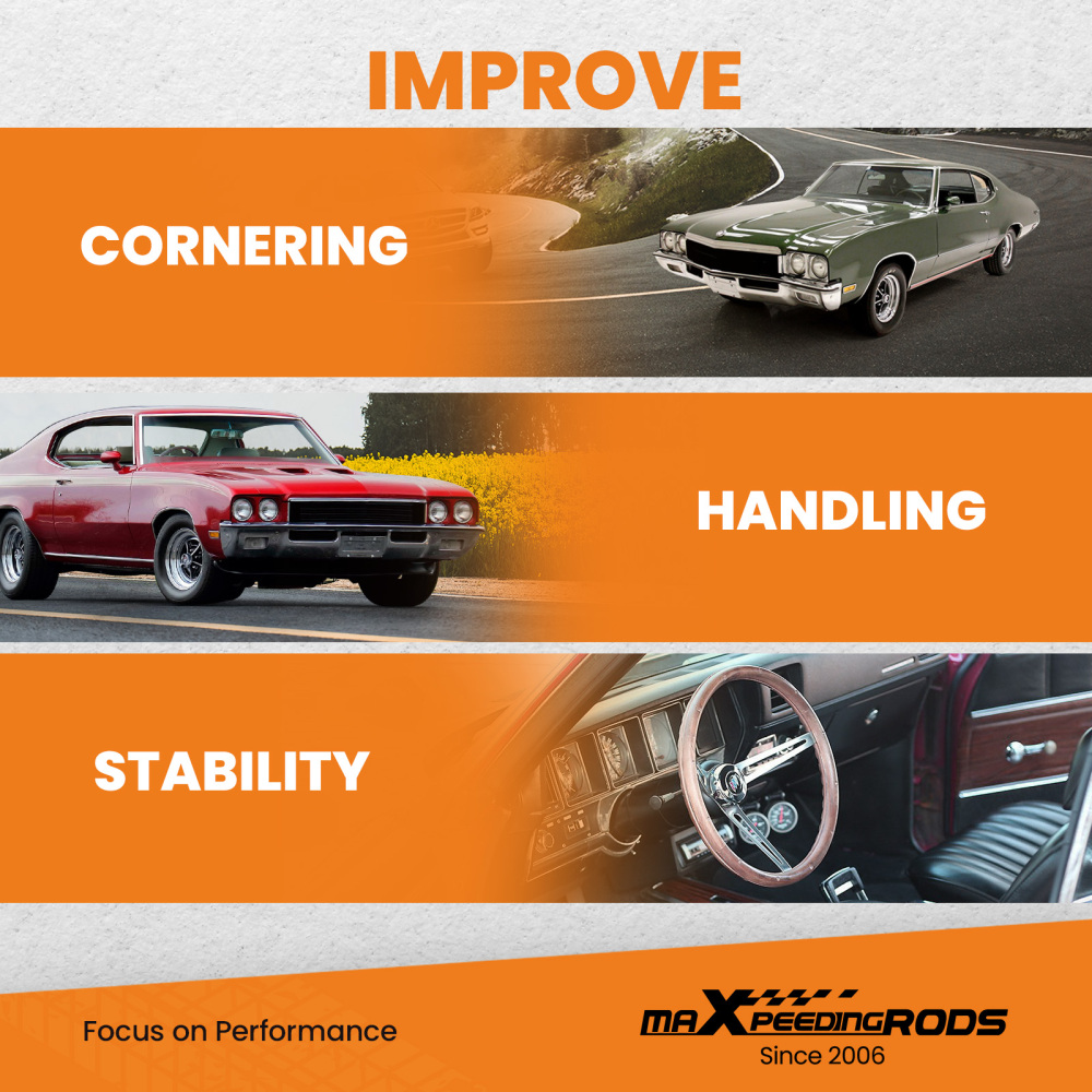 Rear Lower Control Arms compatible for Chevrolet Chevelle 1968-72 Suspension Trailing Kits