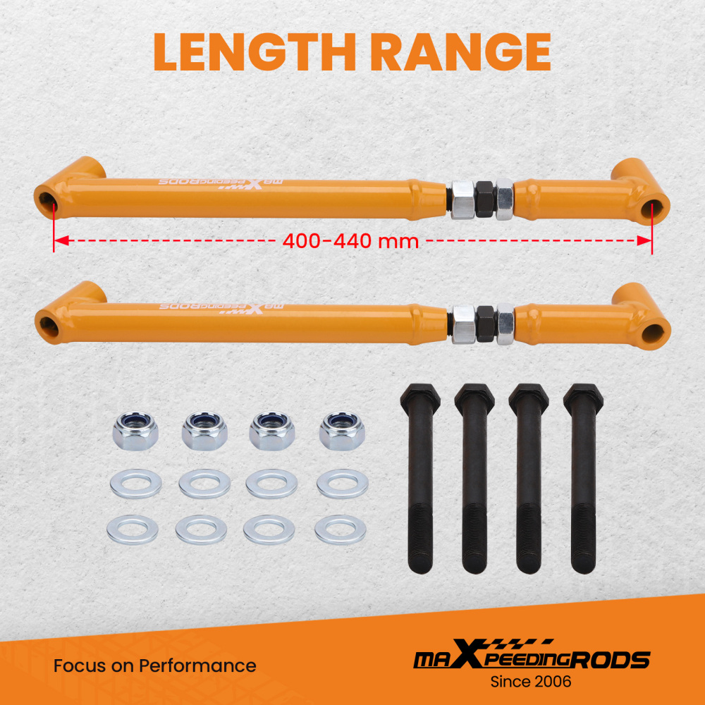 Rear Lower Control Arms compatible for Chevrolet Chevelle 1968-72 Suspension Trailing Kits