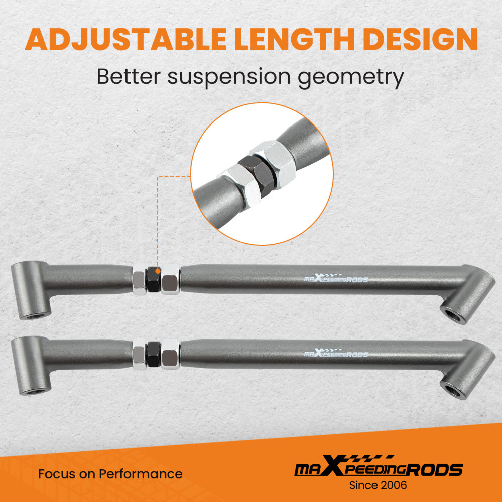 Rear Brace Trailing Suspension compatible for GMC Control Arm w/bushing for El Camino 68-72