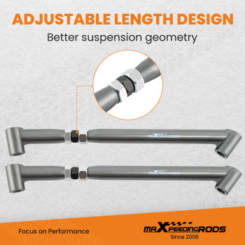 Rear Brace Trailing Suspension compatible for GMC Control Arm w/bushing for El Camino 68-72