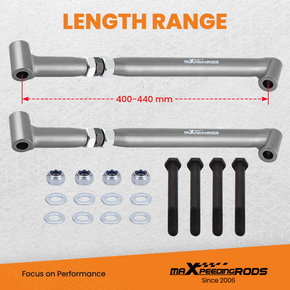 Rear Brace Trailing Suspension compatible for GMC Control Arm w/bushing for El Camino 68-72