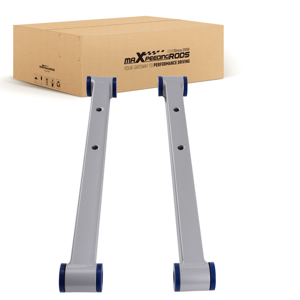 Pair Rear Lower Control Arms with Bushings compatible for Impala B-Body 1971-1976 suspension arms