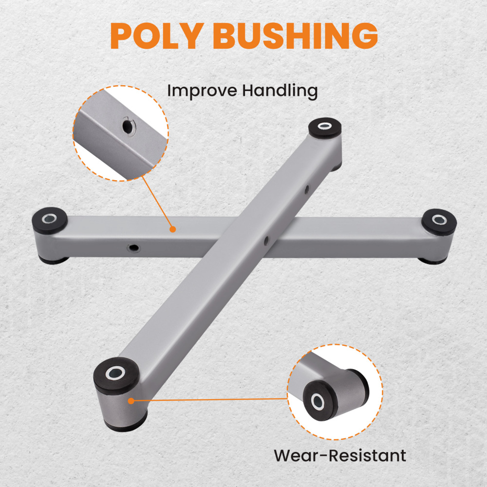 Pair Rear Lower Control Arms with Bushings compatible for Impala B-Body 1971-1976