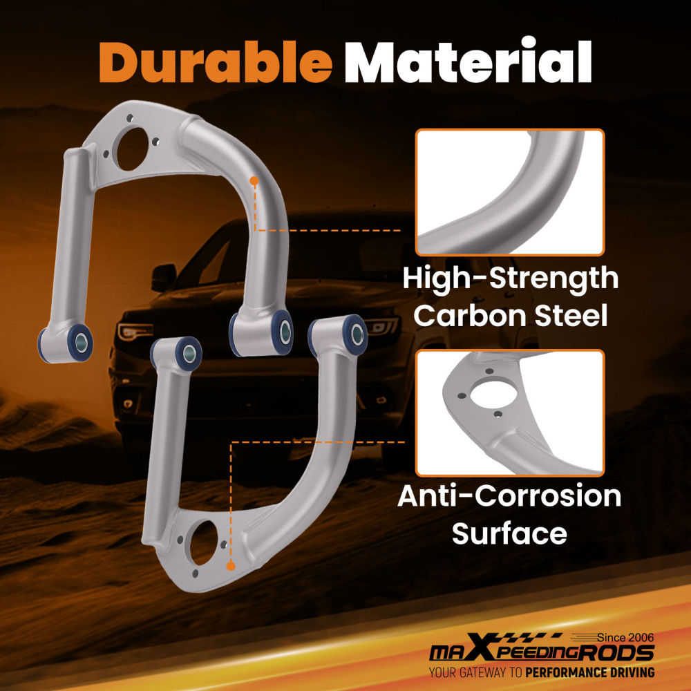 Front Upper Control Arms compatible for GM F-Body 1993-2002 compatible for Camaro Pontiac Firebird A-Arms