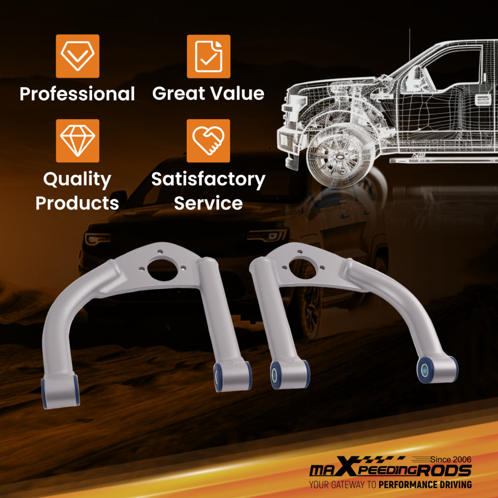 Front Upper Control Arms compatible for GM F-Body 1993-2002 compatible for Camaro Pontiac Firebird A-Arms