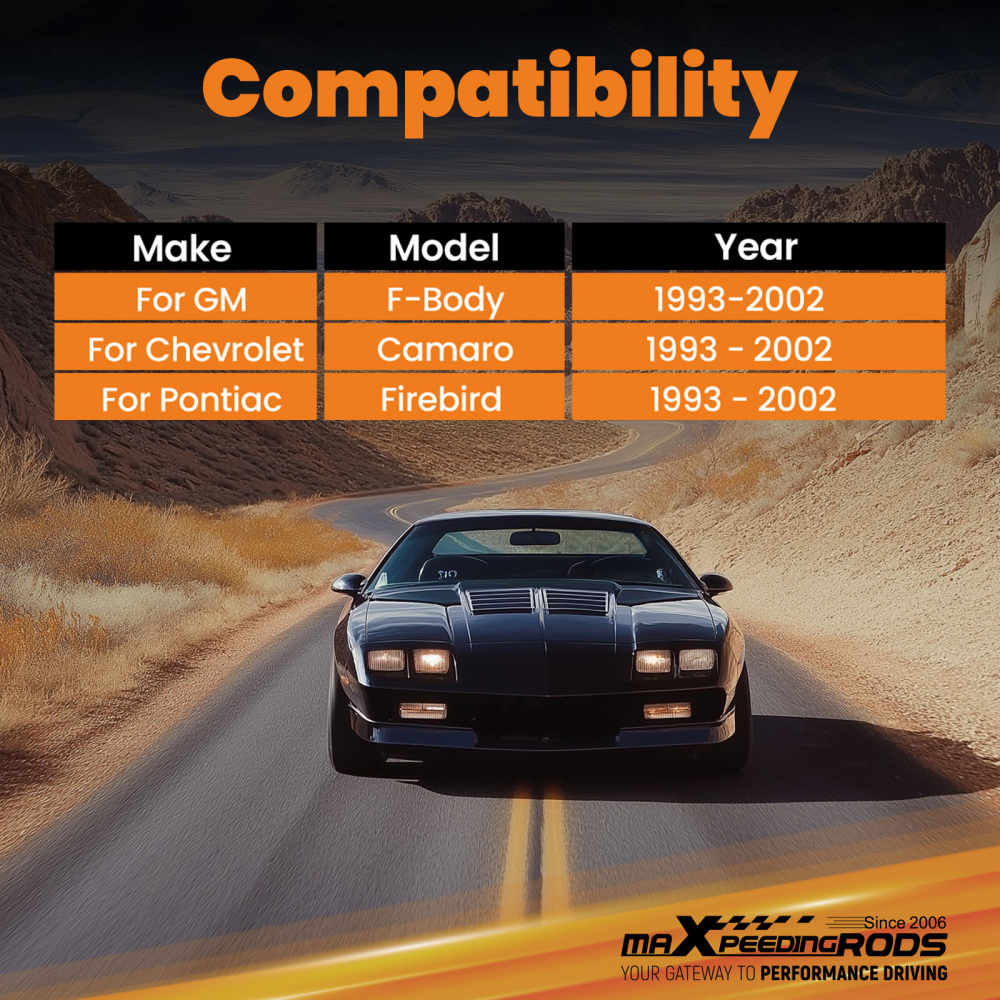 Front Upper Control Arms compatible for GM F-Body 1993-2002 compatible for Camaro Pontiac Firebird A-Arms