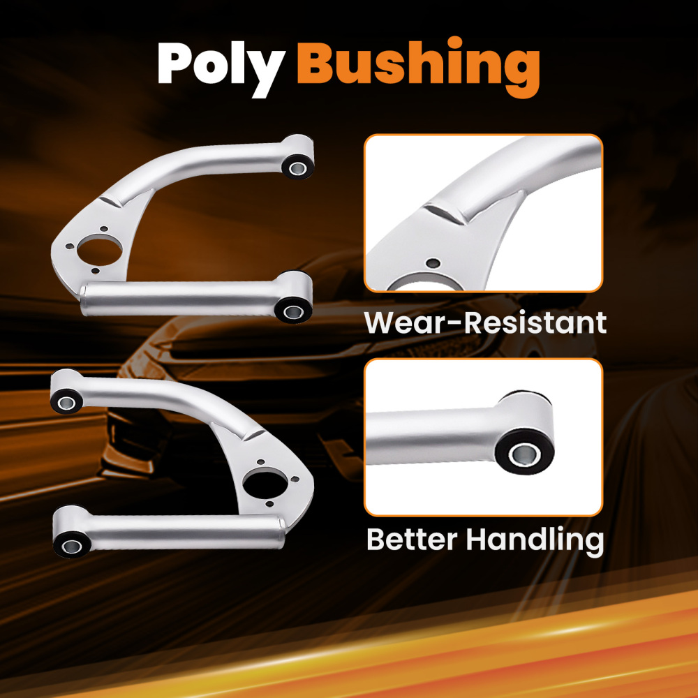 Pair Tubular Front Upper Control ArmSet A-Arms compatible for Camaro F-Body 1993-2002