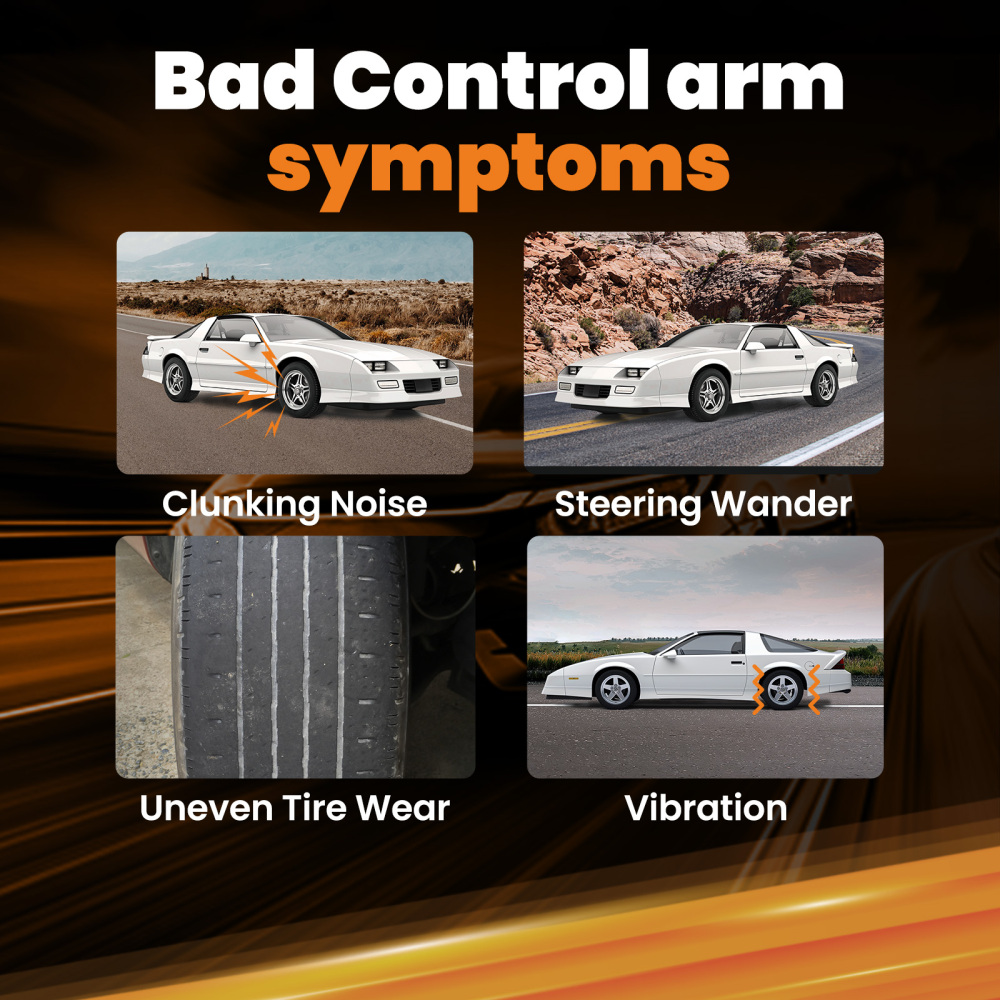 Pair Tubular Front Upper Control ArmSet A-Arms compatible for Camaro F-Body 1993-2002