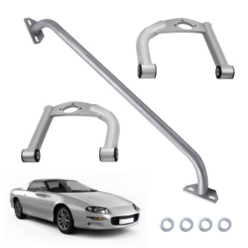 Front Upper Control A-Arms Strut Tower Bar for 93-02 compatible for Camaro Firebird V6 F-Body