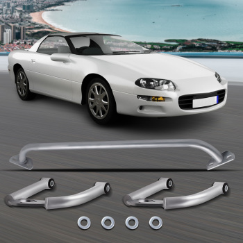 Front Upper Control A-Arms Strut Tower Bar for 93-02 compatible for Camaro Firebird V6 F-Body