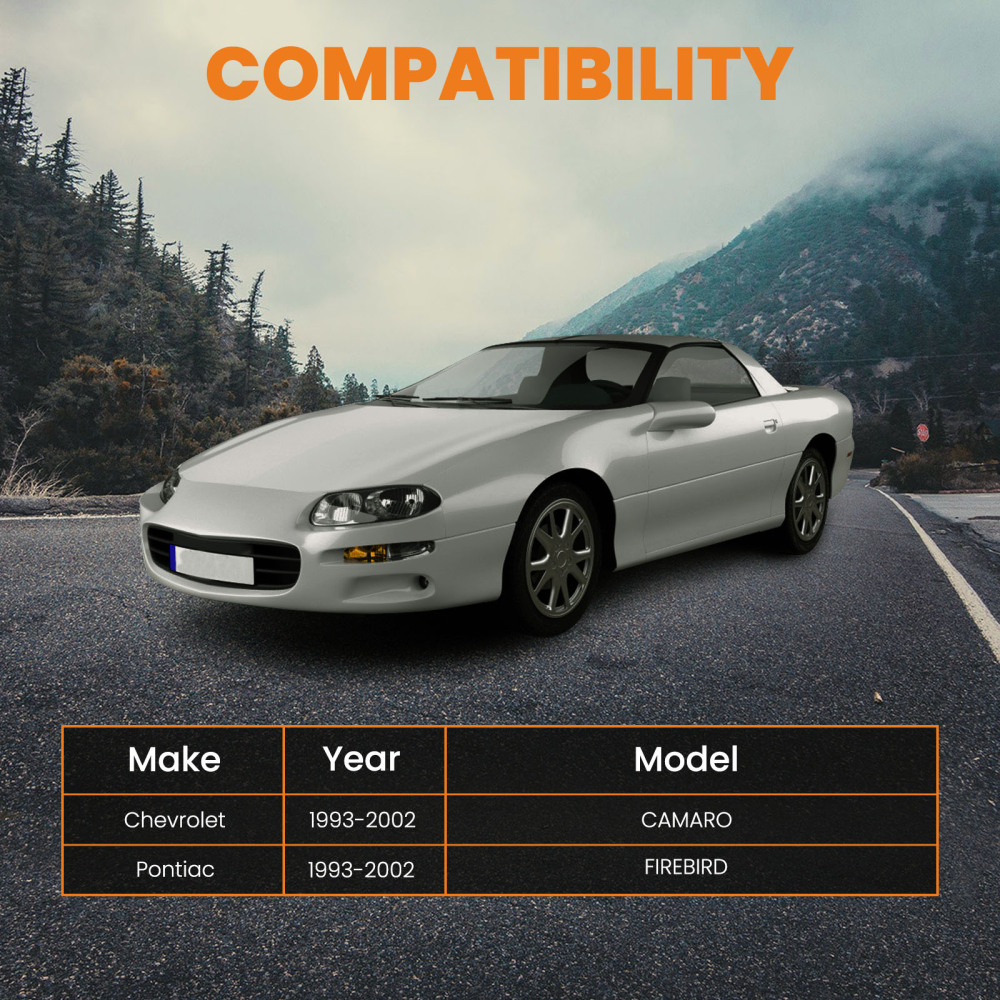 Front Upper Control A-Arms Strut Tower Bar for 93-02 compatible for Camaro Firebird V6 F-Body