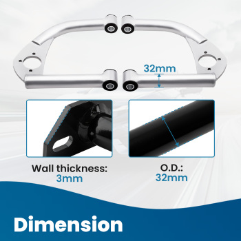 Front Upper Strut Tower Bar Control A-Arm compatible for GM F-Body 1993-2001 2002 compatible for Camaro V8