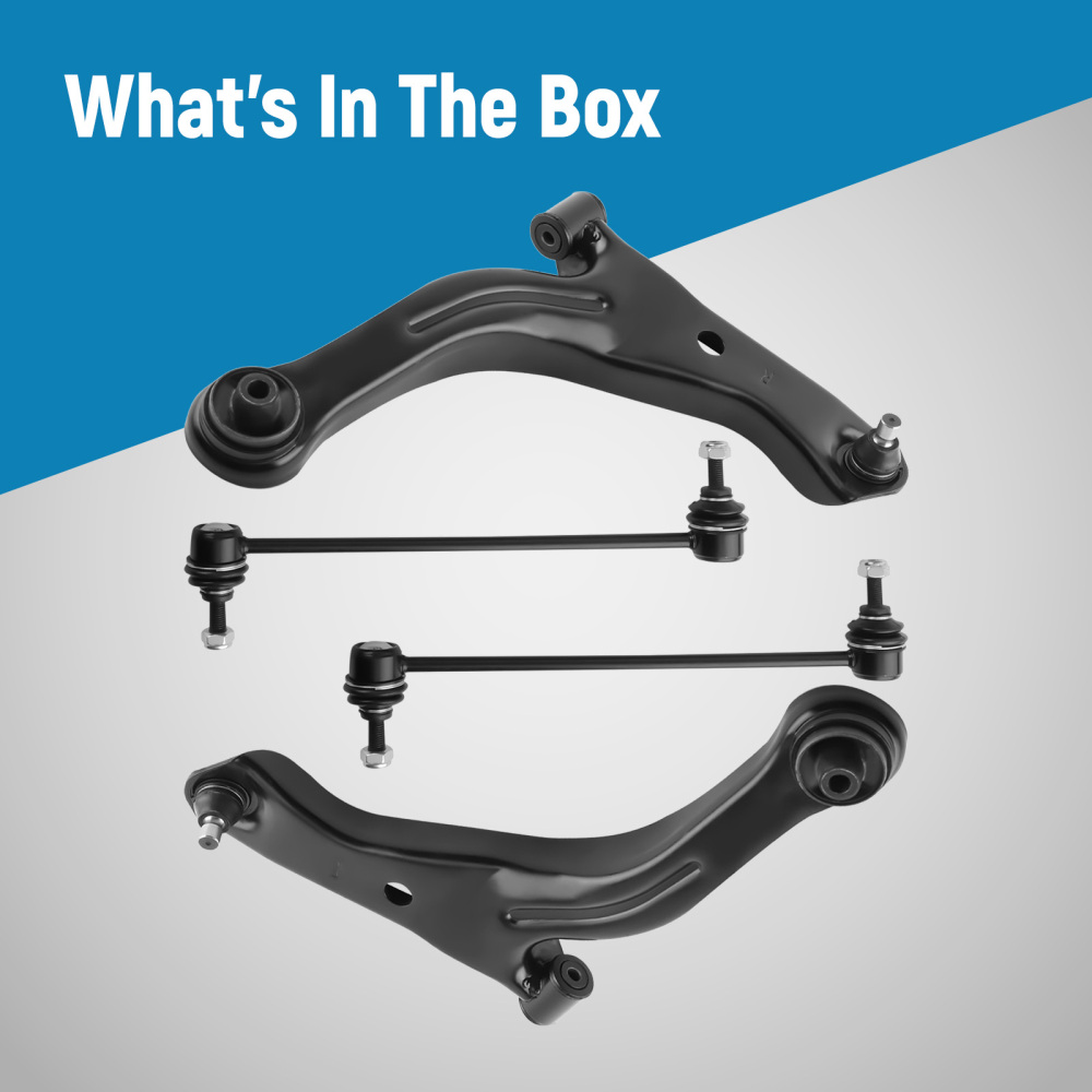 4 Pcs Front Lower Control Arm Ball Joint Sway Bar Kit compatible for Ford Escape 04 - 12