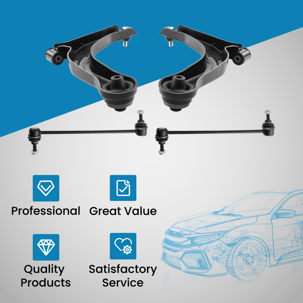 4 Pcs Front Lower Control Arm Ball Joint Sway Bar Kit compatible for Ford Escape 04 - 12