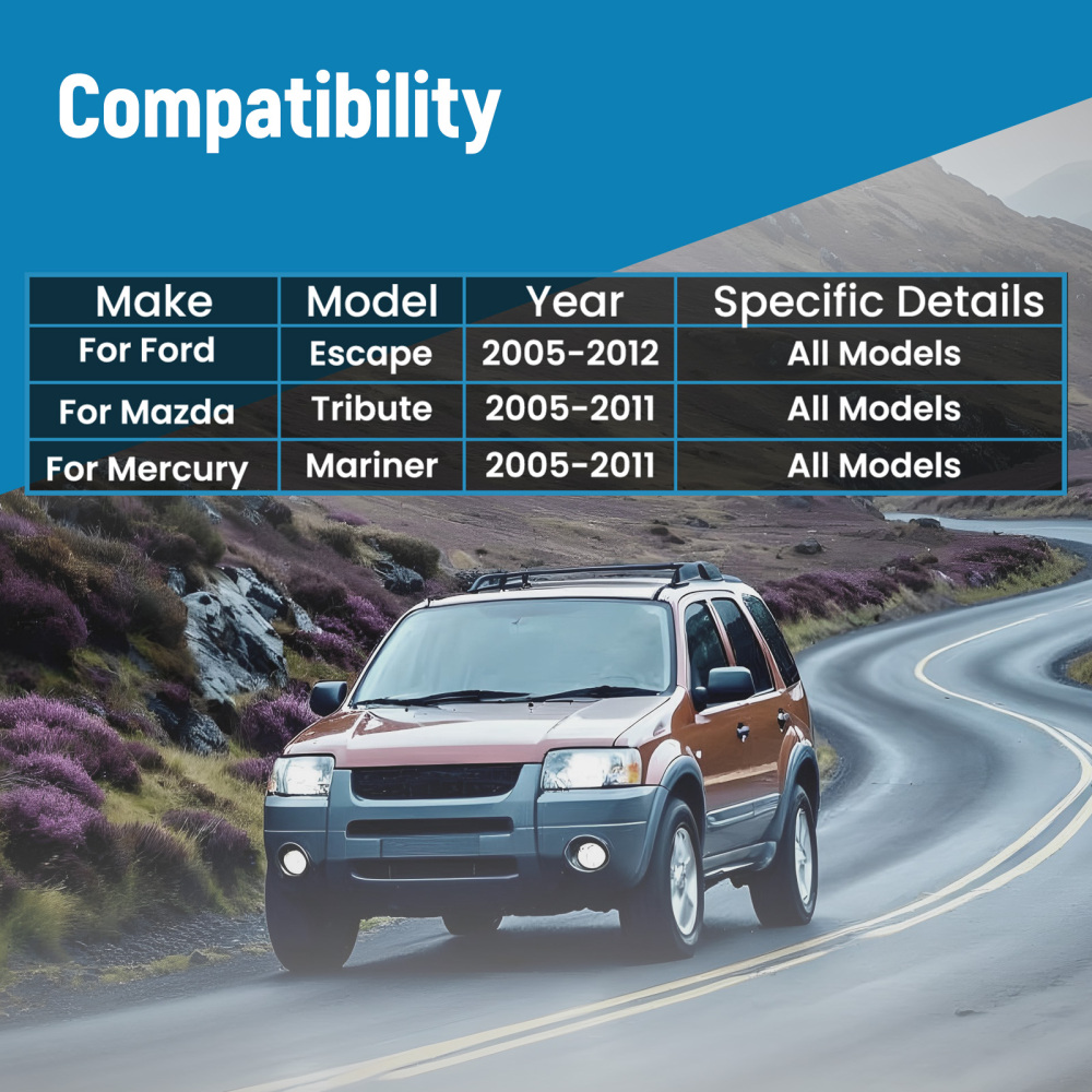 4 Pcs Front Lower Control Arm Ball Joint Sway Bar Kit compatible for Ford Escape 04 - 12