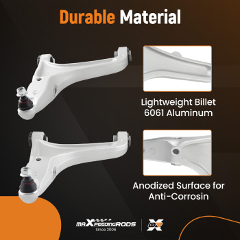 2x Lower Control Arms For 14-22 compatible for Maserati Ghibli Quattroporte 673007124 673007125