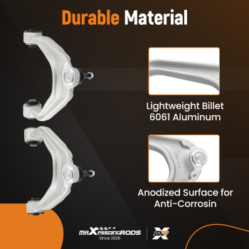 2pcs Front Upper Control Arms compatible for Maserati Ghibli Quattroporte M156 670004185