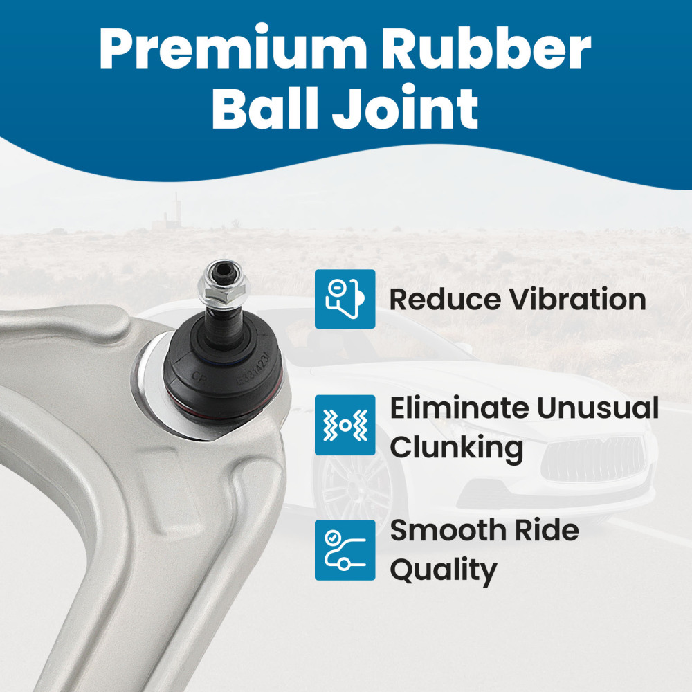 2pcs Front Upper Control Arms compatible for Maserati Ghibli Quattroporte M156 670004185