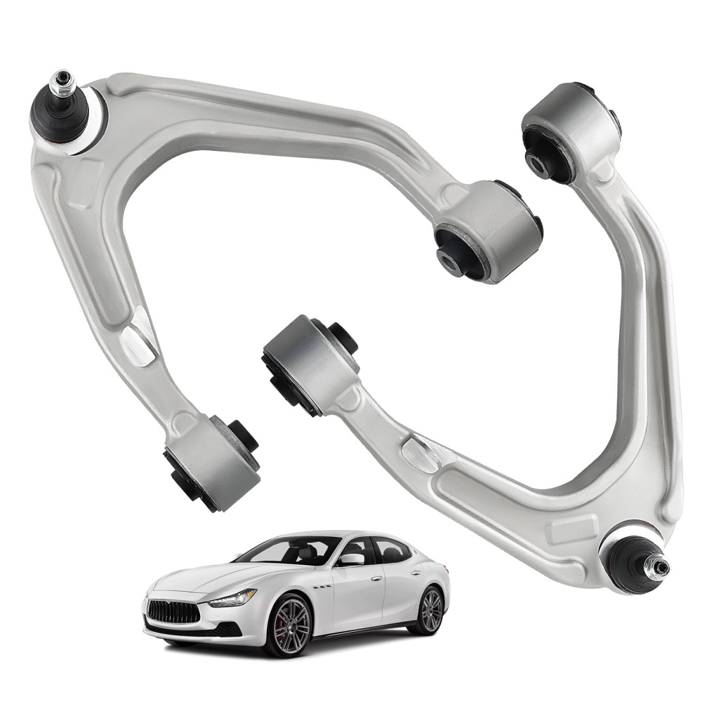 2pcs Front Upper Control Arms compatible for Maserati Ghibli Quattroporte M156 670004185