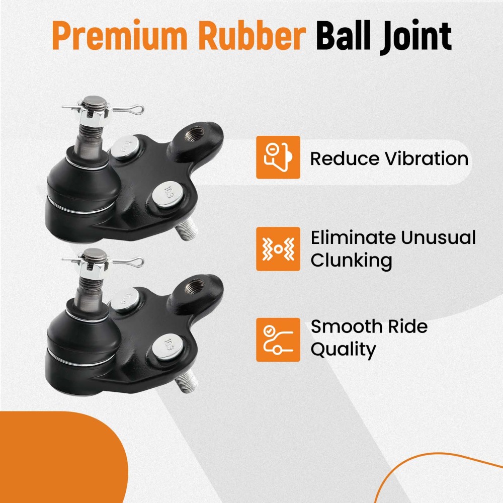 8 Pcs Lower Control Arm Assembly Outer Tie Rod compatible for Pontiac Vibe 2003 - 2008