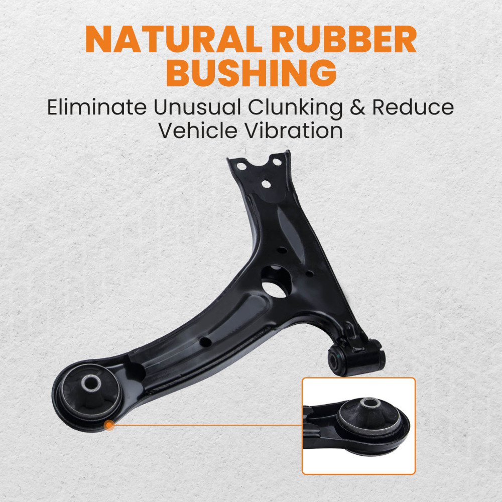 8 Pcs Lower Control Arm Assembly Outer Tie Rod compatible for Pontiac Vibe 2003 - 2008