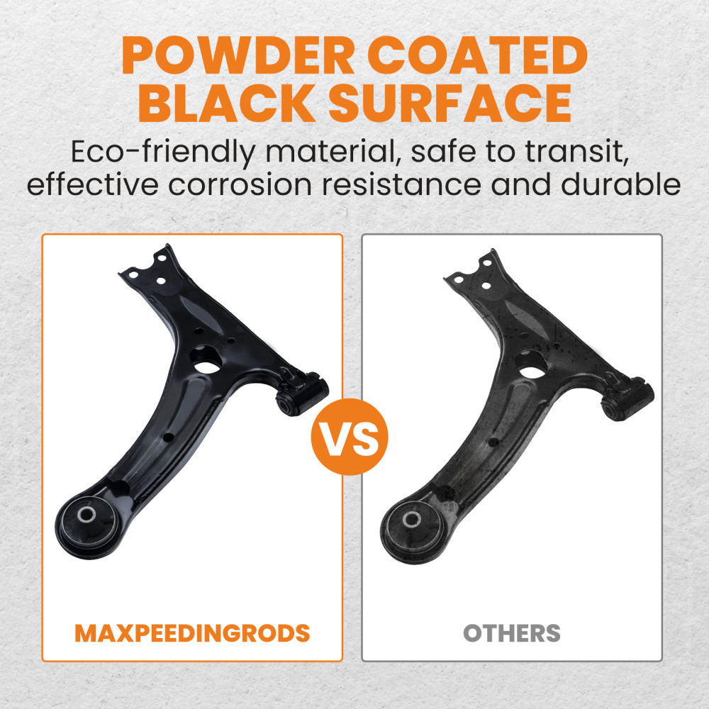 8 Pcs Lower Control Arm Assembly Outer Tie Rod compatible for Pontiac Vibe 2003 - 2008