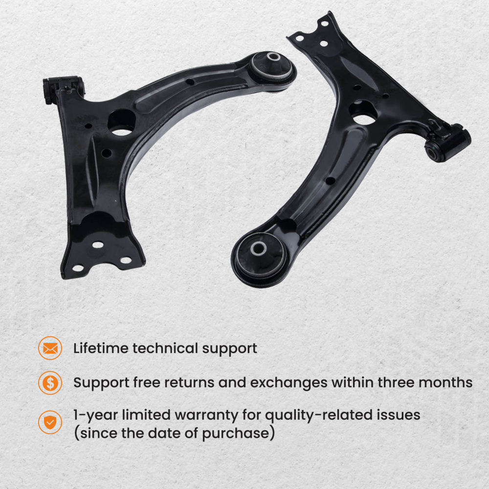 8 Pcs Lower Control Arm Assembly Outer Tie Rod compatible for Pontiac Vibe 2003 - 2008