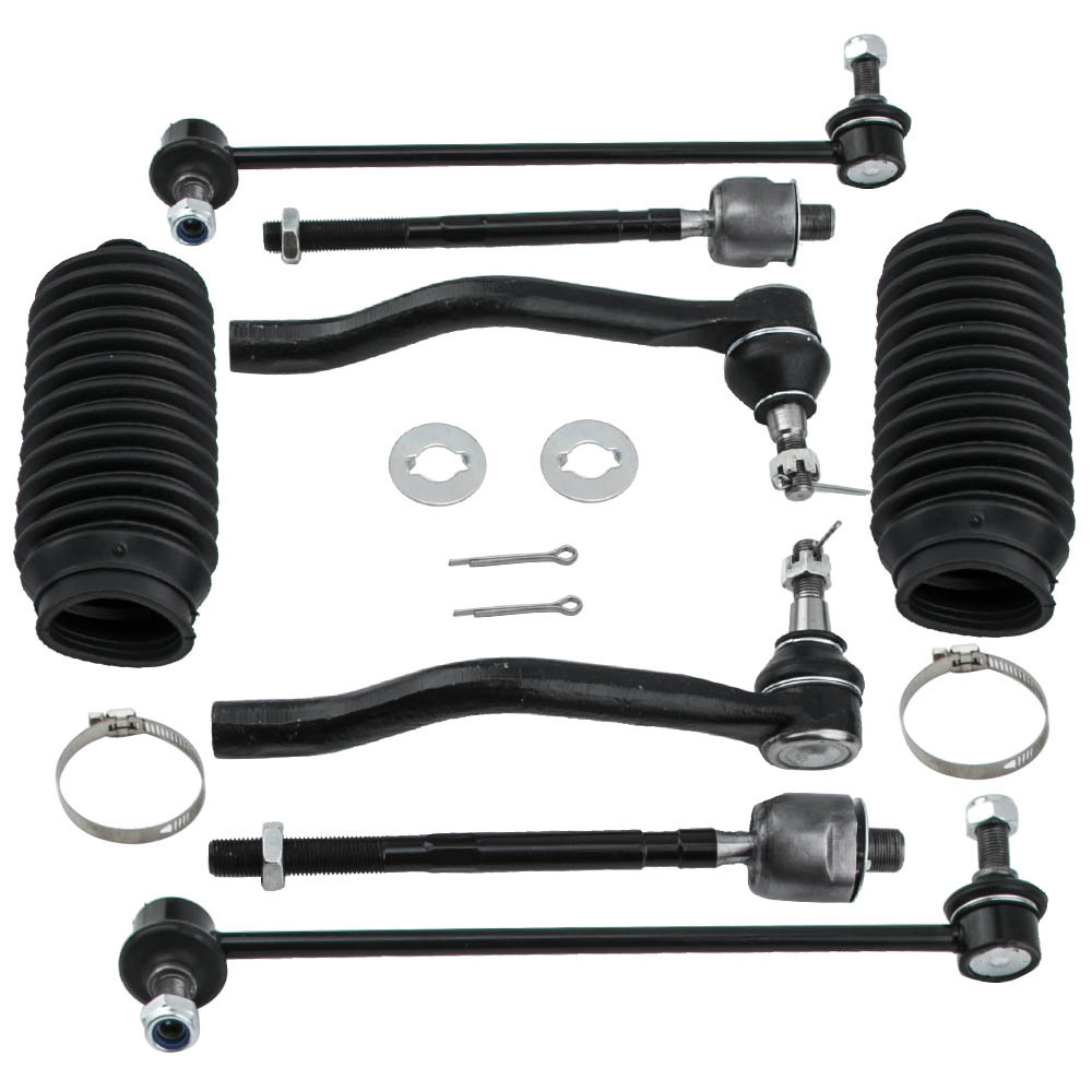 10pcs Suspension Kit Front Lower Control Arm Tie Rod compatible for Nissan Maxima 2009-2014