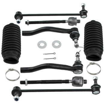 10pcs Suspension Kit Front Lower Control Arm Tie Rod compatible for Nissan Maxima 2009-2014