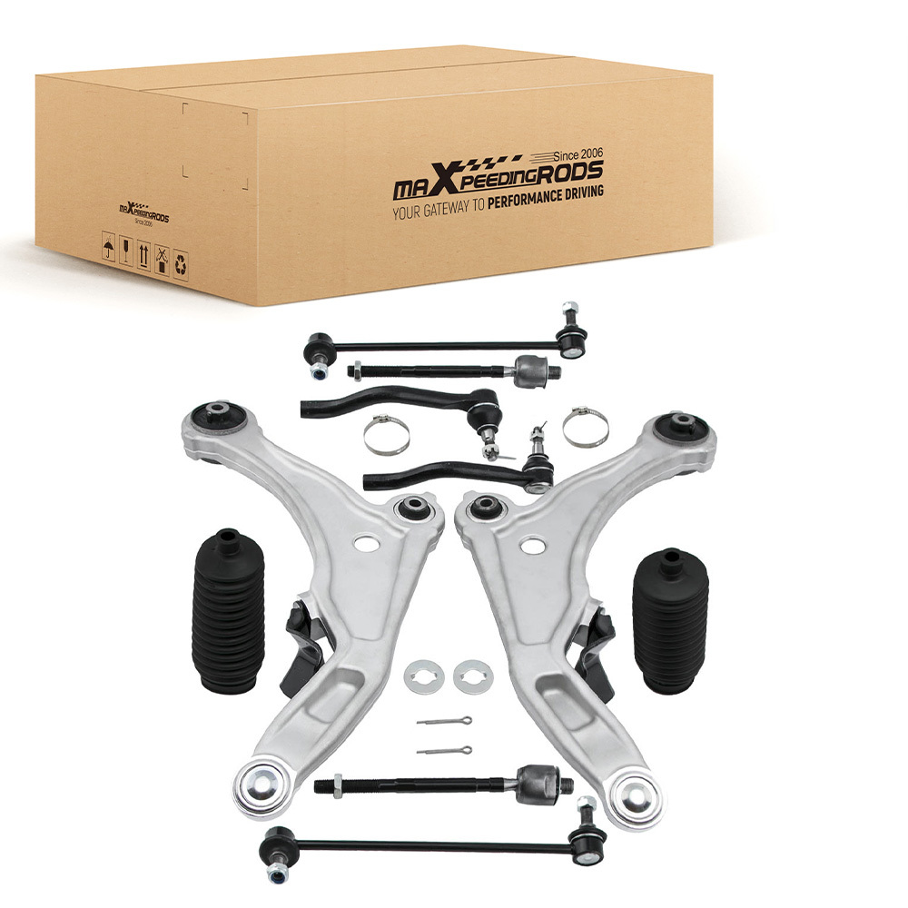 10pcs Suspension Kit Front Lower Control Arm Tie Rod compatible for Nissan Maxima 2009-2014