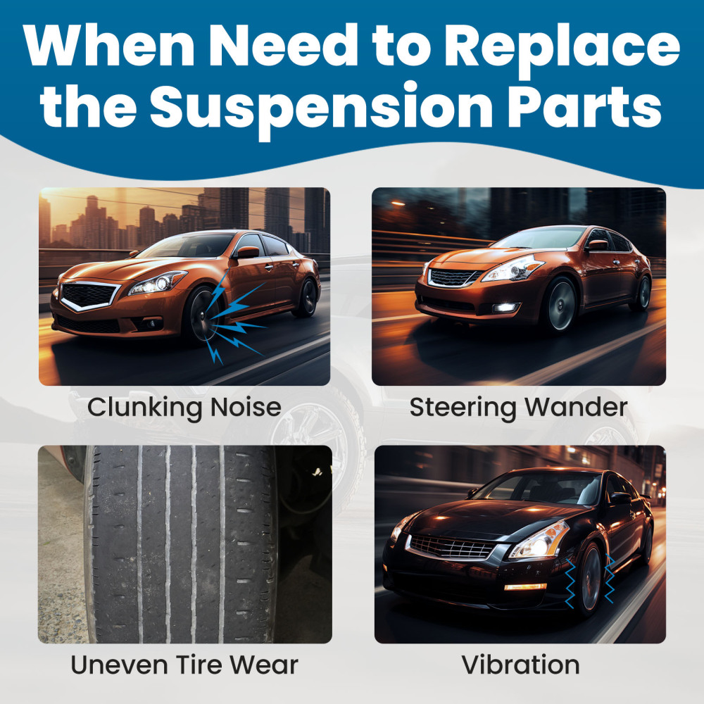 Front Lower Control Arms Suspension Kit for 2009-2014 compatible for Nissan Maxima w/ Gloves