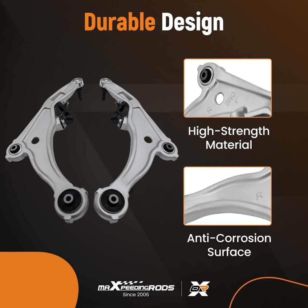 4pcs SteeringSuspension Kit Front Control Arm compatible for Nissan Maxima 2009-2014