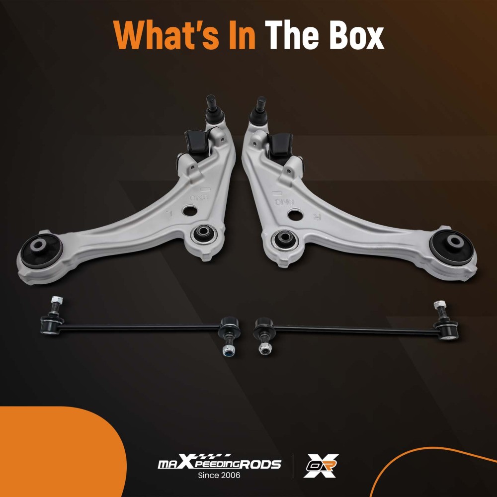 4pcs SteeringSuspension Kit Front Control Arm compatible for Nissan Maxima 2009-2014