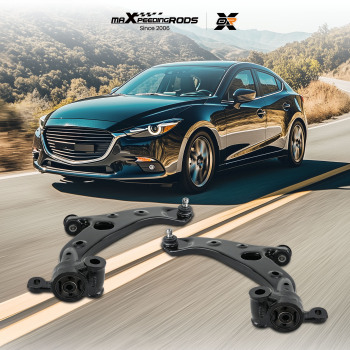 2pcs Front Lower Control Arms w/ Ball Joint for 2014 2015 2016 2017 2018 compatible for Mazda 3