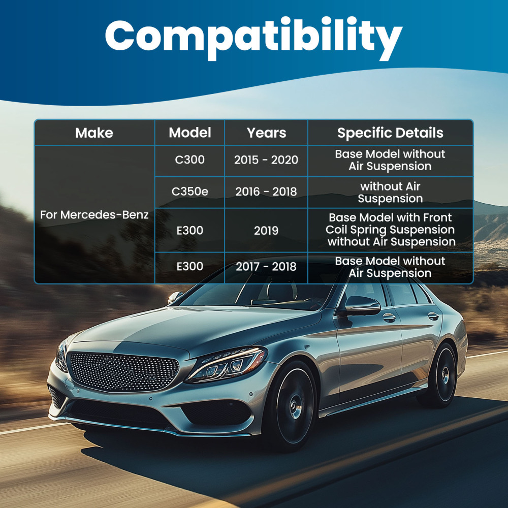 maXpeedingrods Front Control Arm Suspension Kit compatible for Mercedes-Benz C300 2015-2020