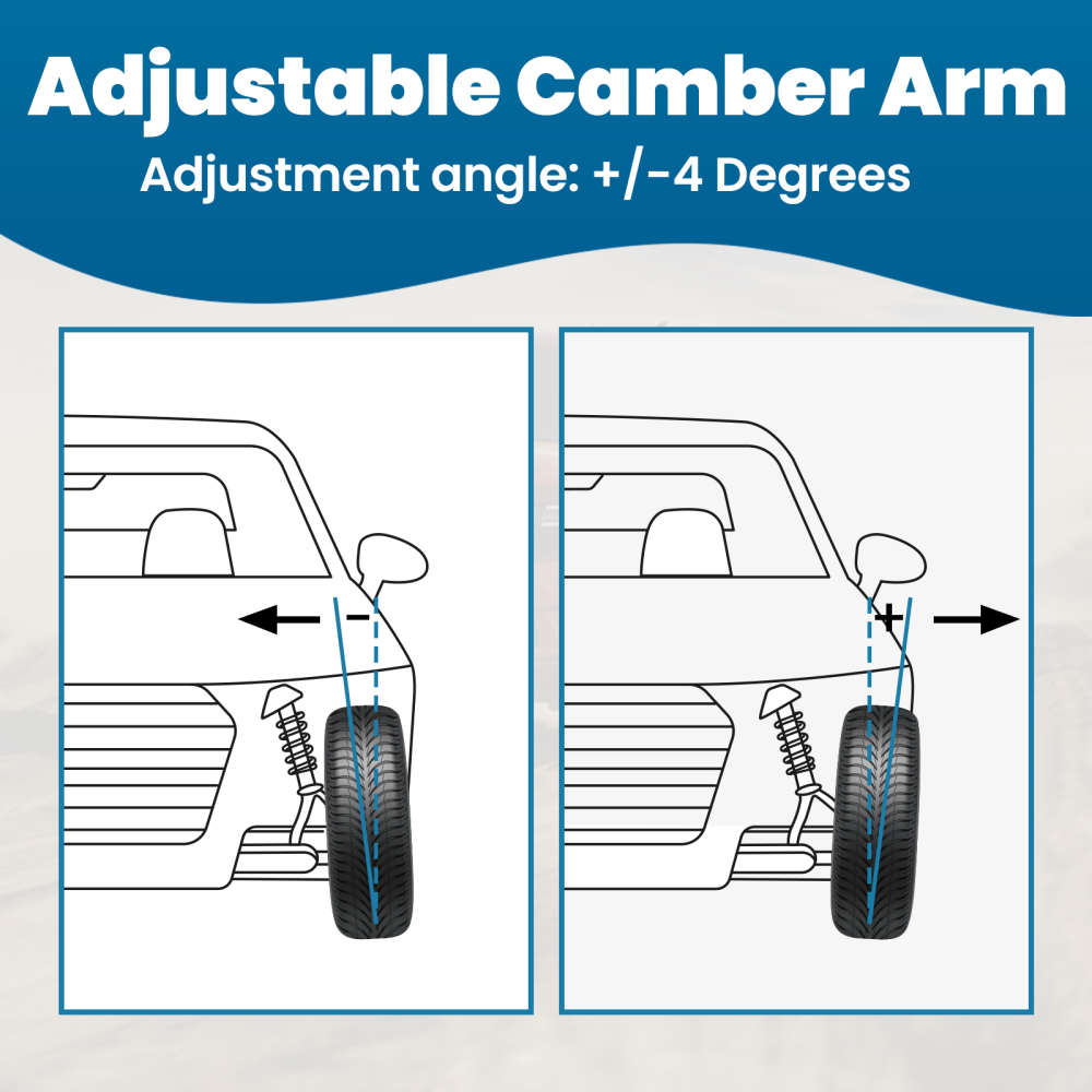 Adjustable Rear Lower Control Arms Kit compatible for Mini Cooper R50 R52 R56 R57 2002-2013 suspension arms