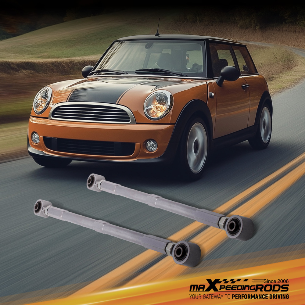 2 Pcs Adjustable Rear Lower Control Arm compatible for Mini Cooper 2002-2013 R50/R52/R53 suspension arms