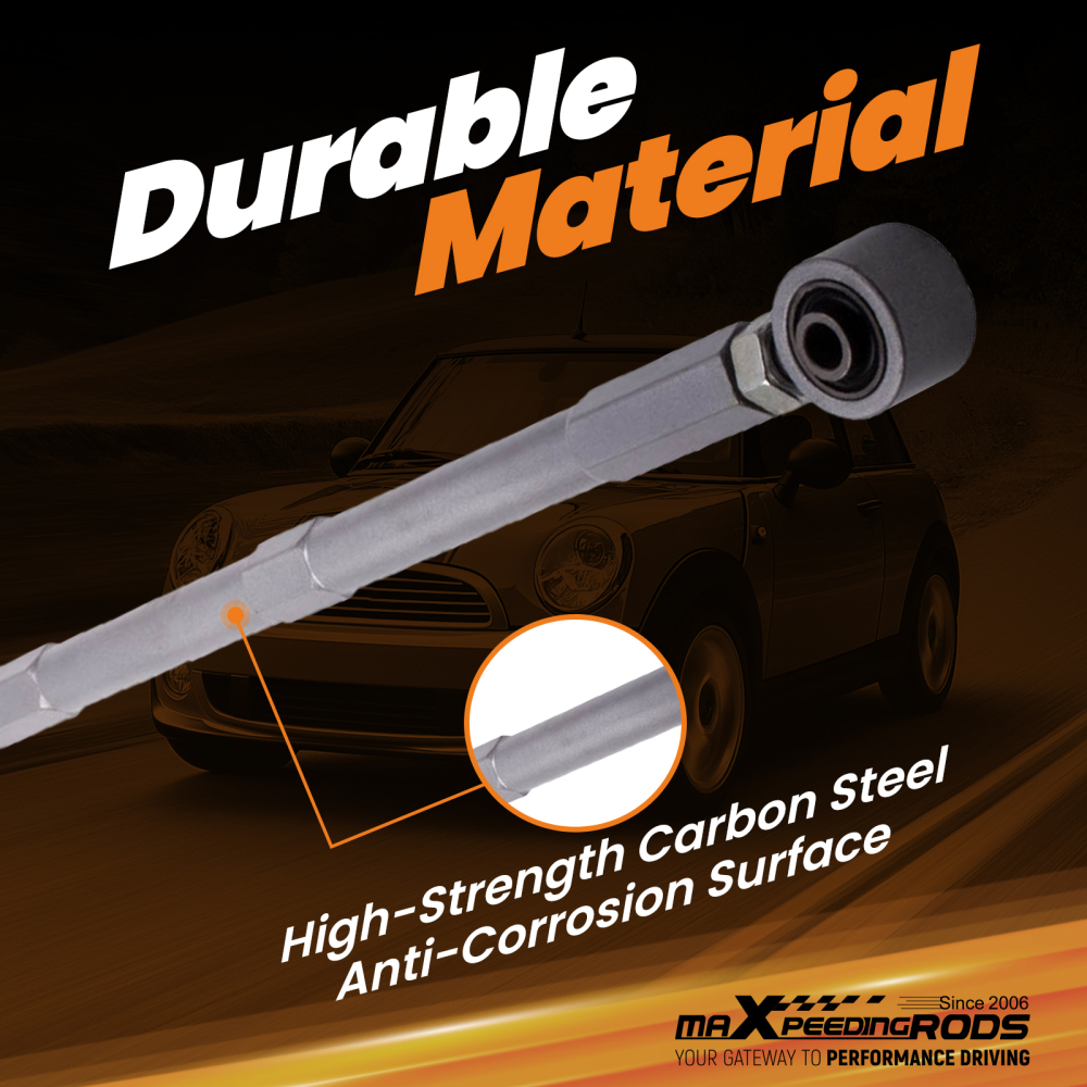 2 Pcs Adjustable Rear Lower Control Arm compatible for Mini Cooper 2002-2013 R50/R52/R53 suspension arms