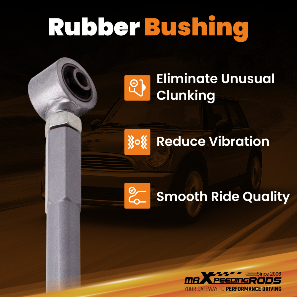 2 Pcs Adjustable Rear Lower Control Arm compatible for Mini Cooper 2002-2013 R50/R52/R53 suspension arms