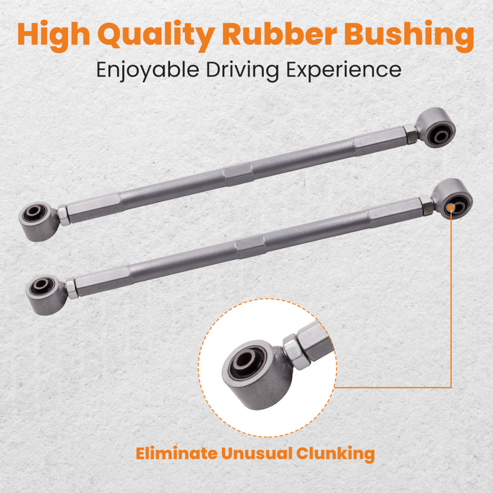 2 Pcs Adjustable Rear Lower Control Arm compatible for Mini Cooper 2002-2013 R50/R52/R53 suspension arms