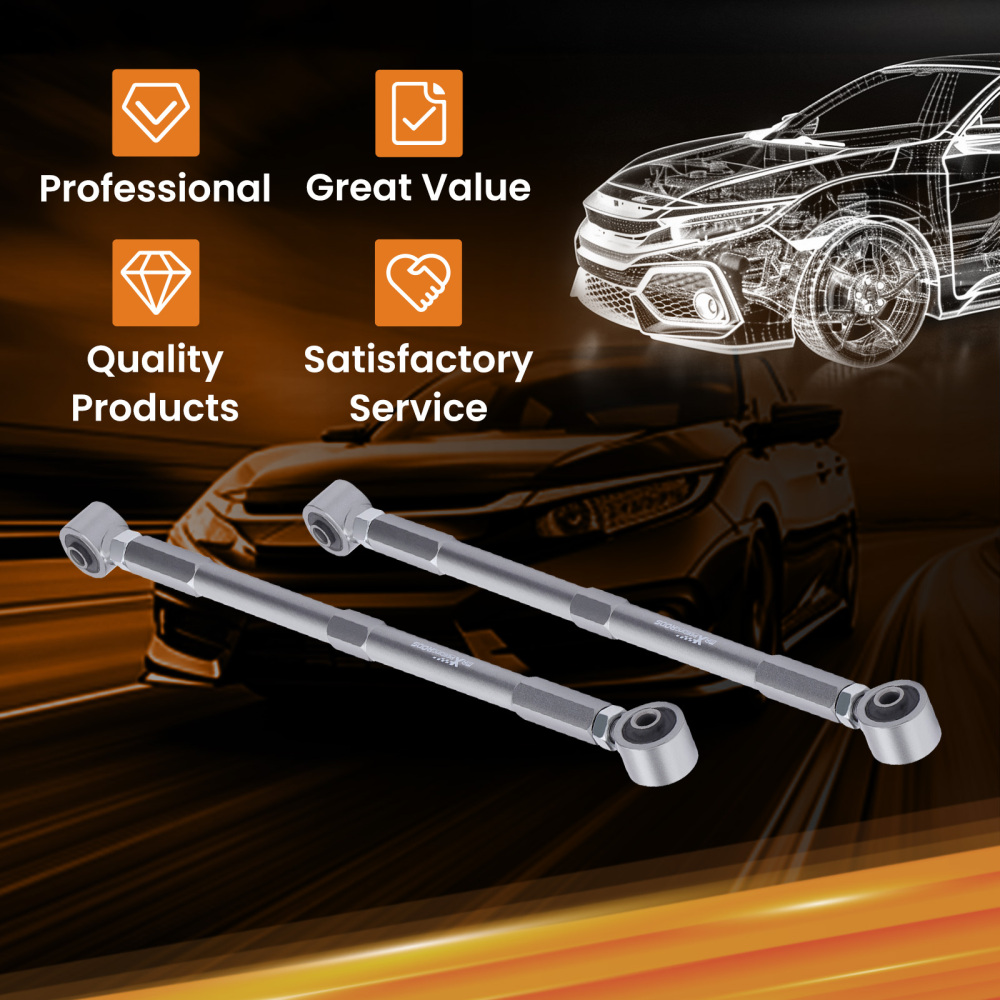 2X Brazo de control compatible para Mini Cooper R50 R52 R53 R55 R56 Trasero Camber Arm